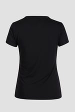 Lace-Up V Neck Short Sleeve Top