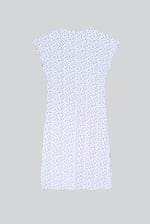 Button Front Printed Ribbed Midi dress