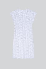 Button Front Printed Ribbed Midi dress