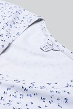 Button Front Printed Ribbed Midi dress