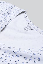 Button Front Printed Ribbed Midi dress