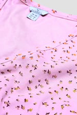 Button Front Printed Ribbed Midi dress