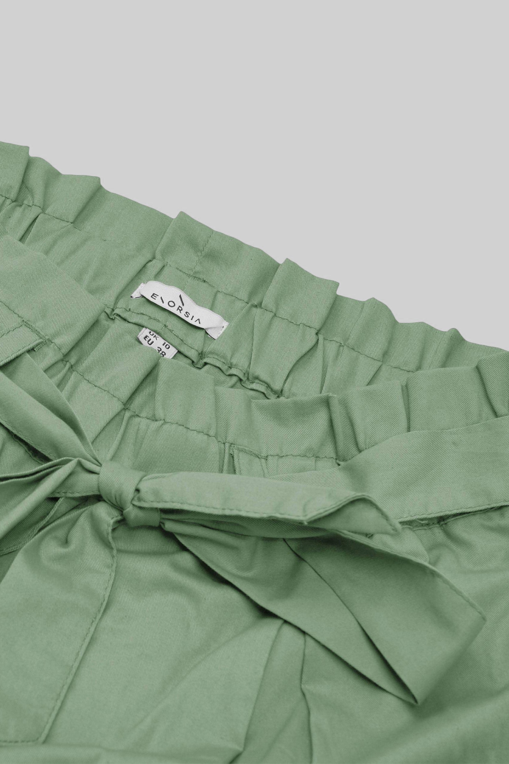 Paperbag Waist Cotton Shorts