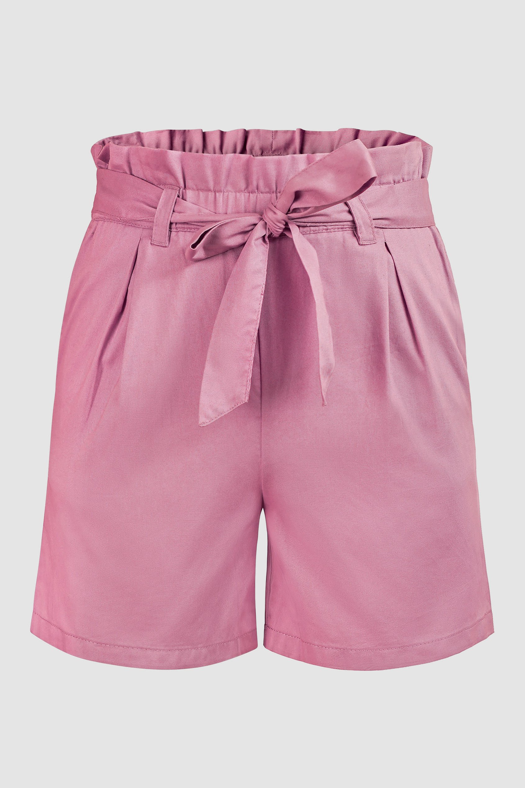 Paperbag Waist Cotton Shorts
