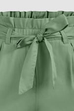 Paperbag Waist Cotton Shorts