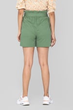 Paperbag Waist Cotton Shorts