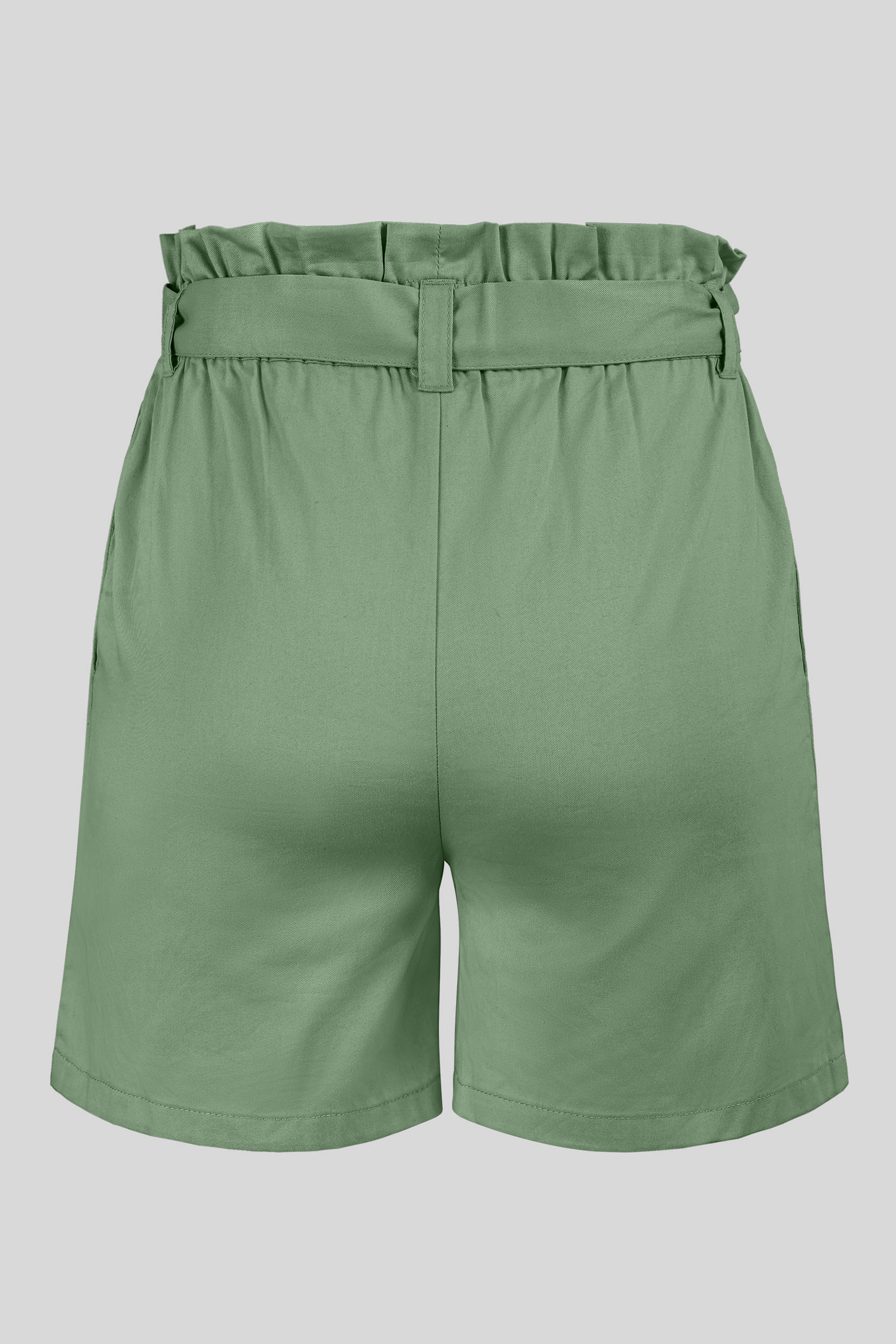 Paperbag Waist Cotton Shorts