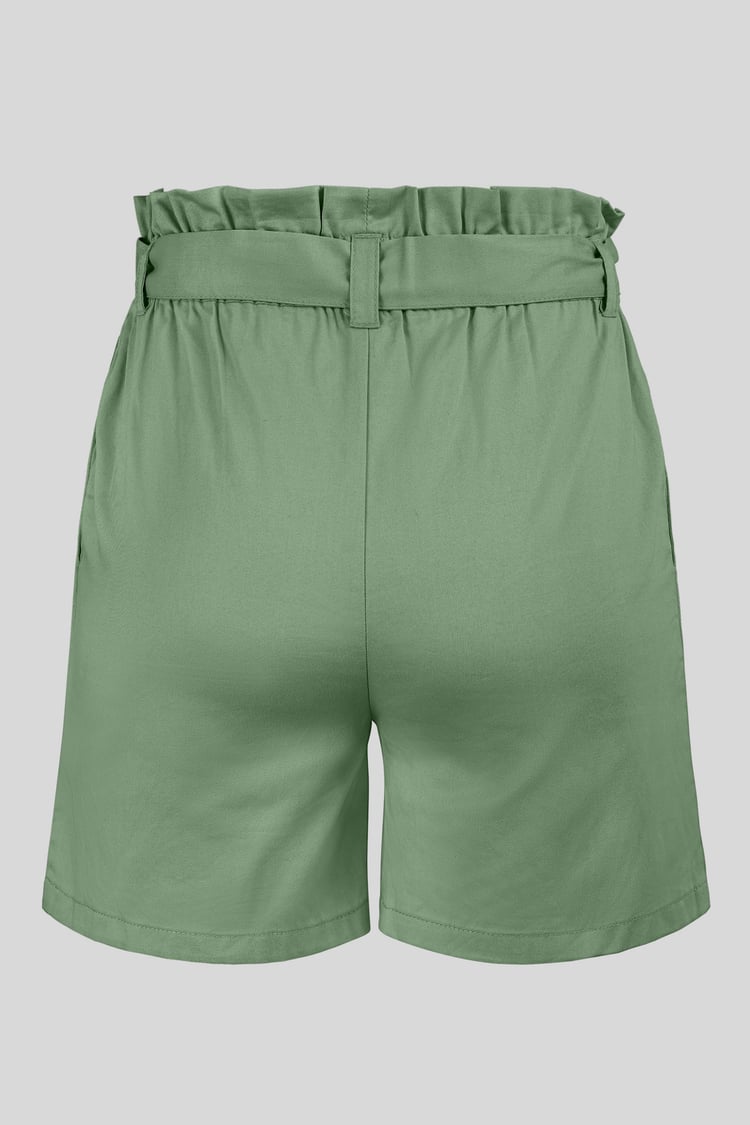 Paperbag Waist Cotton Shorts