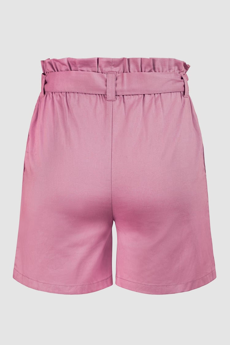 Paperbag Waist Cotton Shorts