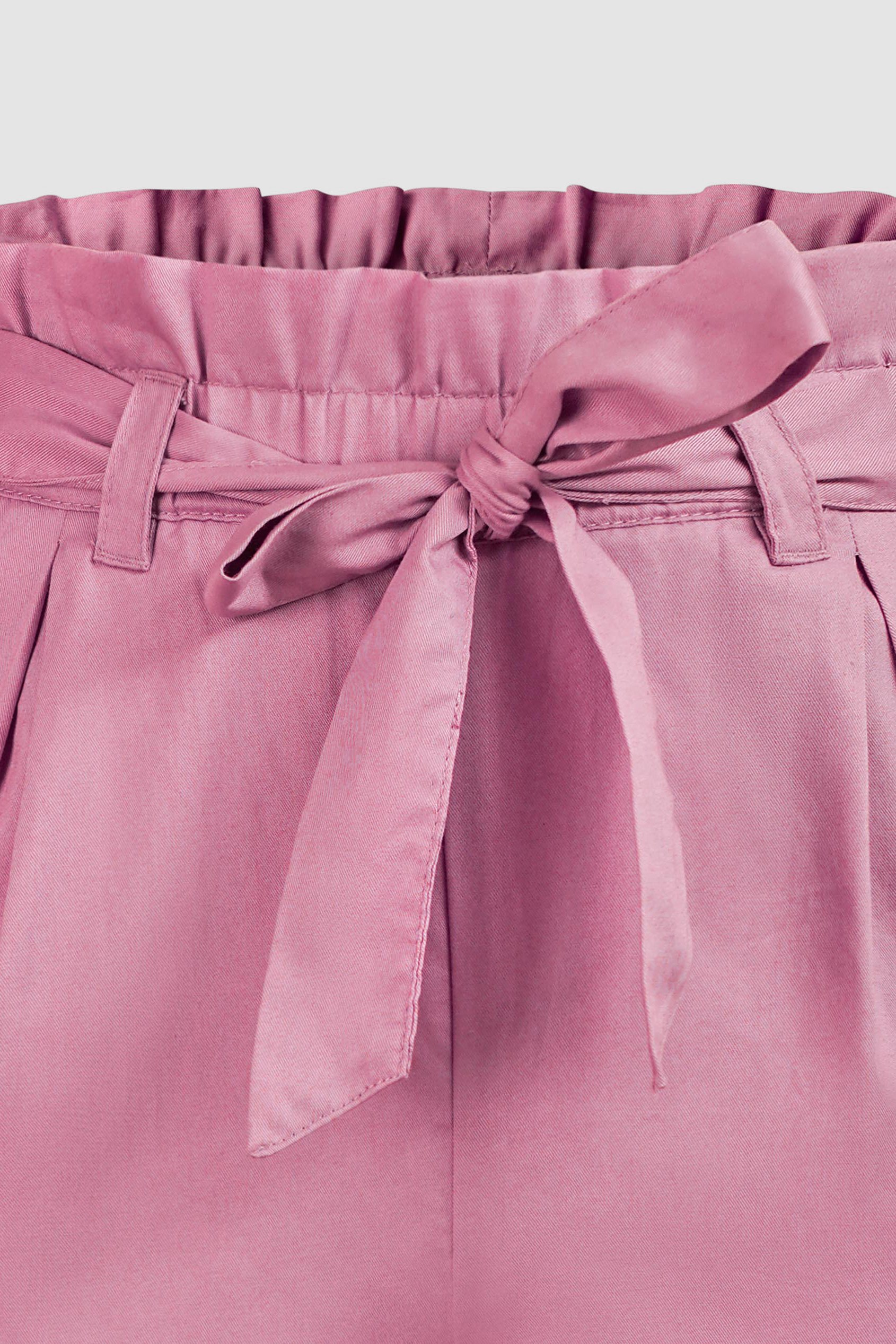 Paperbag Waist Cotton Shorts