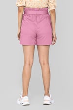 Paperbag Waist Cotton Shorts