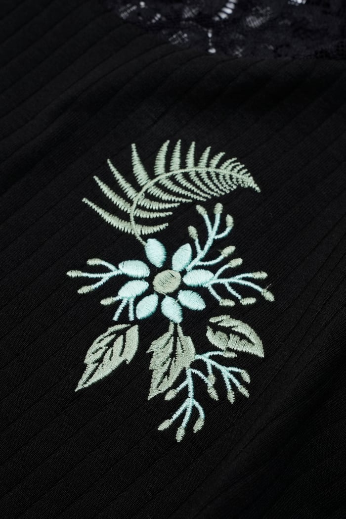 Lace Detail Long Sleeve Bodycon Dress