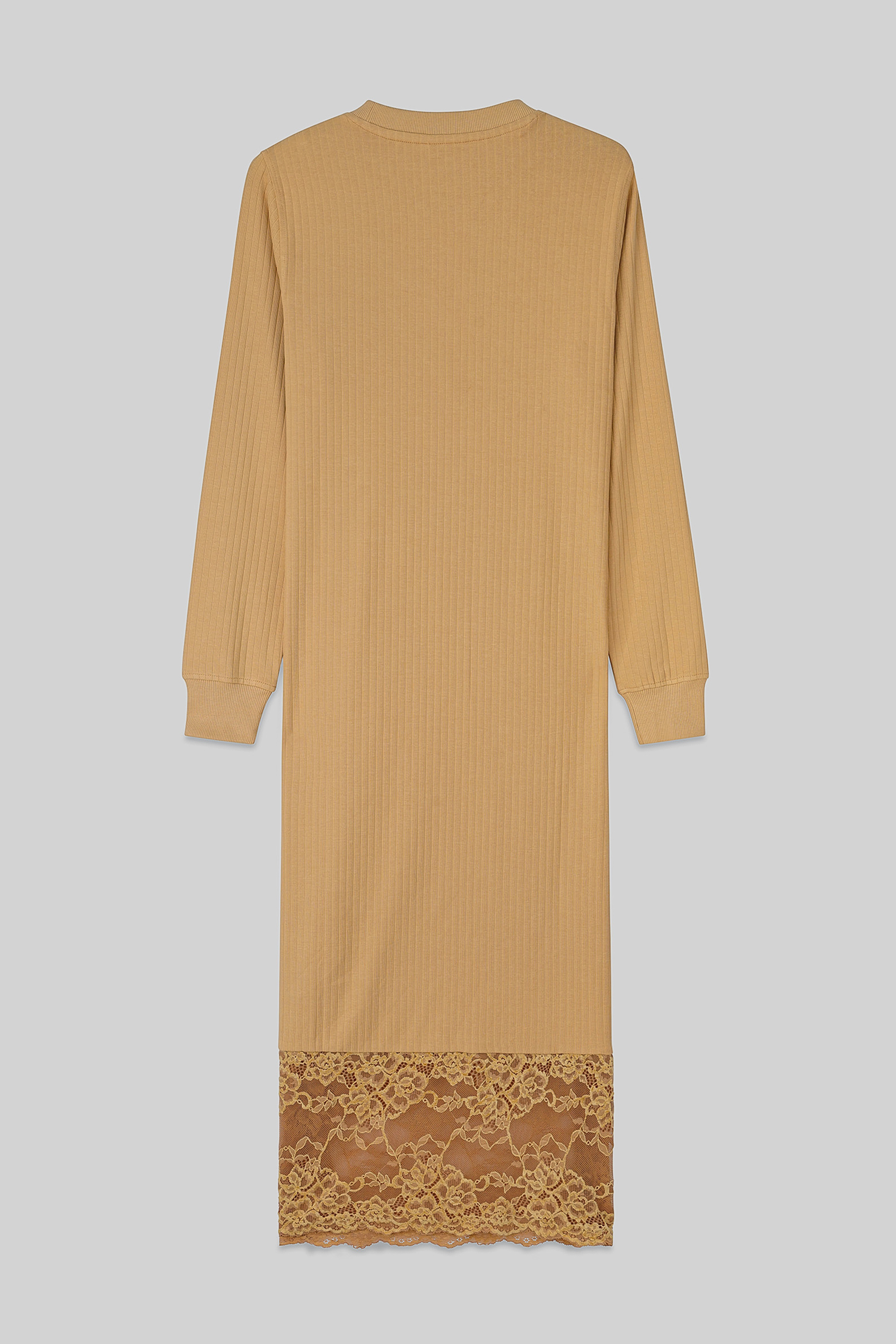 Lace Detail Long Sleeve Bodycon Dress