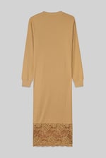 Lace Detail Long Sleeve Bodycon Dress