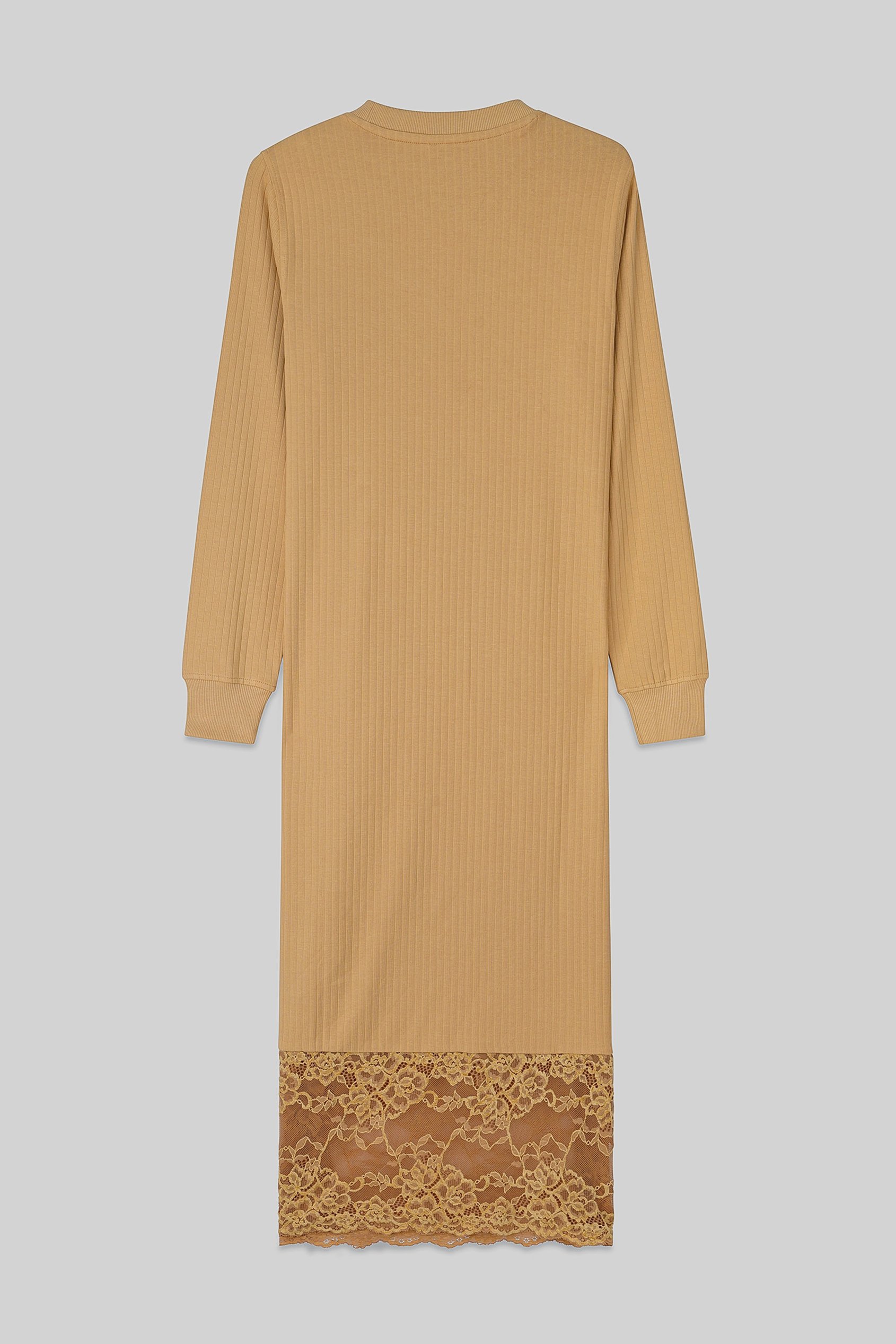 Lace Detail Long Sleeve Bodycon Dress