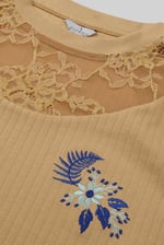 Lace Detail Long Sleeve Bodycon Dress