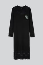 Lace Detail Long Sleeve Bodycon Dress