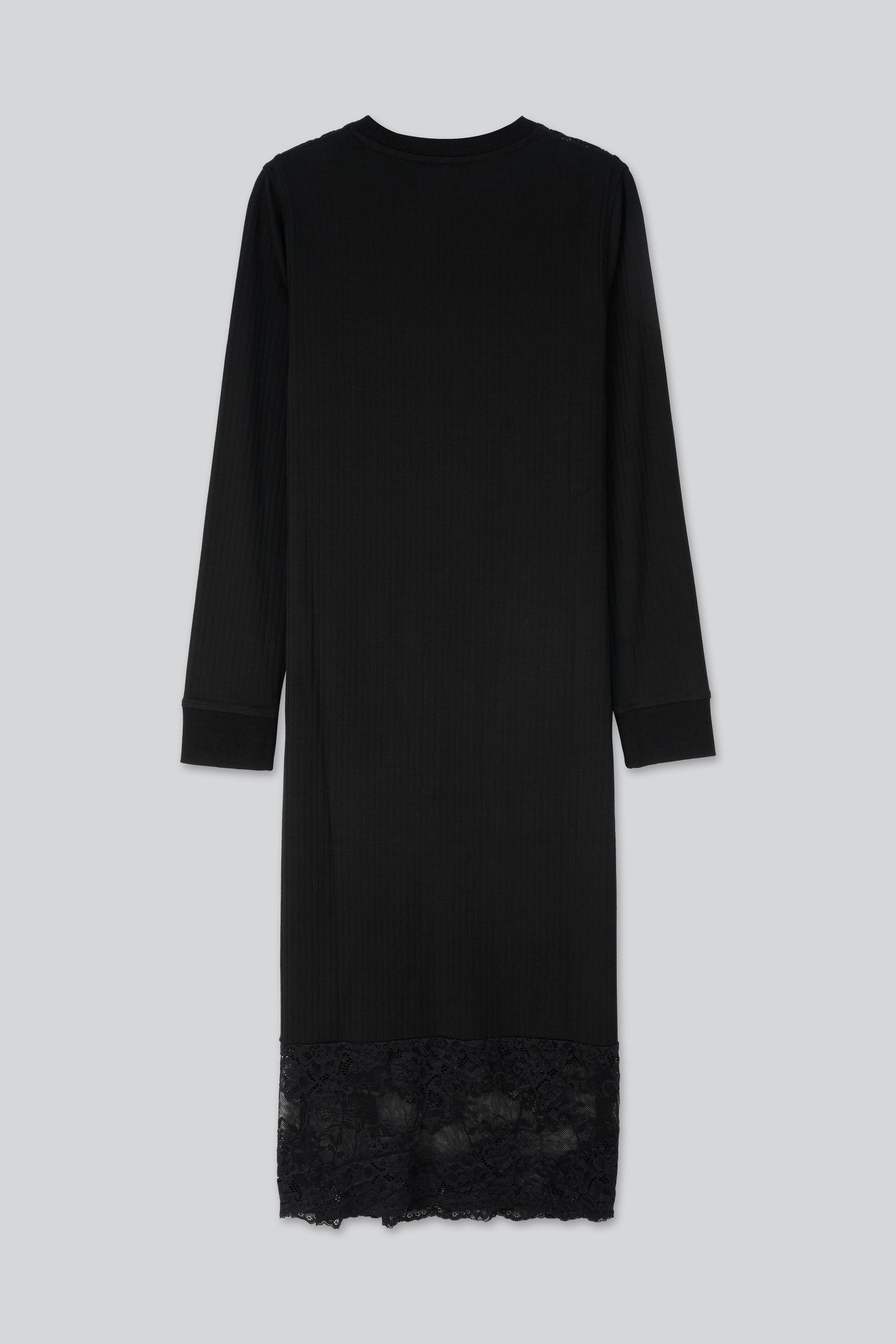 Lace Detail Long Sleeve Bodycon Dress