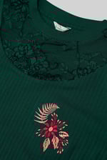 Lace Detail Long Sleeve Bodycon Dress