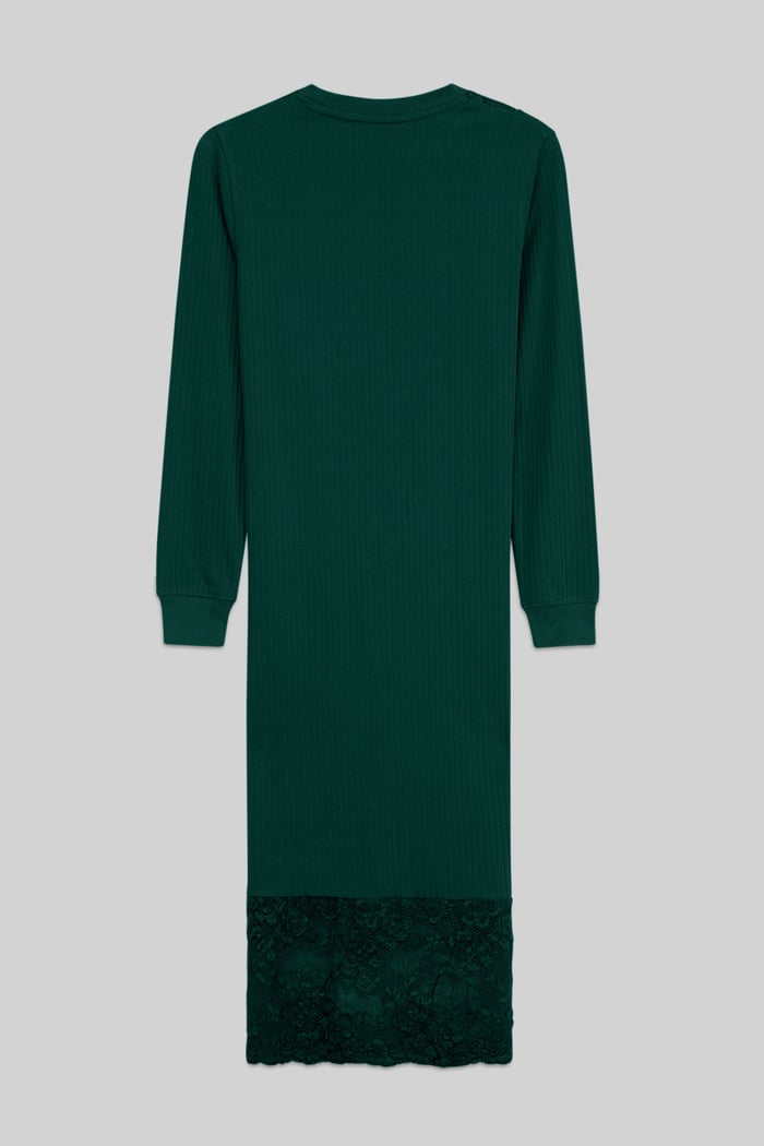 Lace Detail Long Sleeve Bodycon Dress