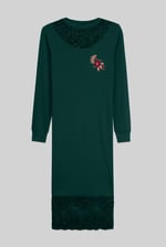 Lace Detail Long Sleeve Bodycon Dress