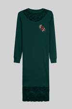 Lace Detail Long Sleeve Bodycon Dress