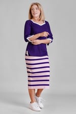 Sweetheart Neck  Embroidered Long Sleeves Tops