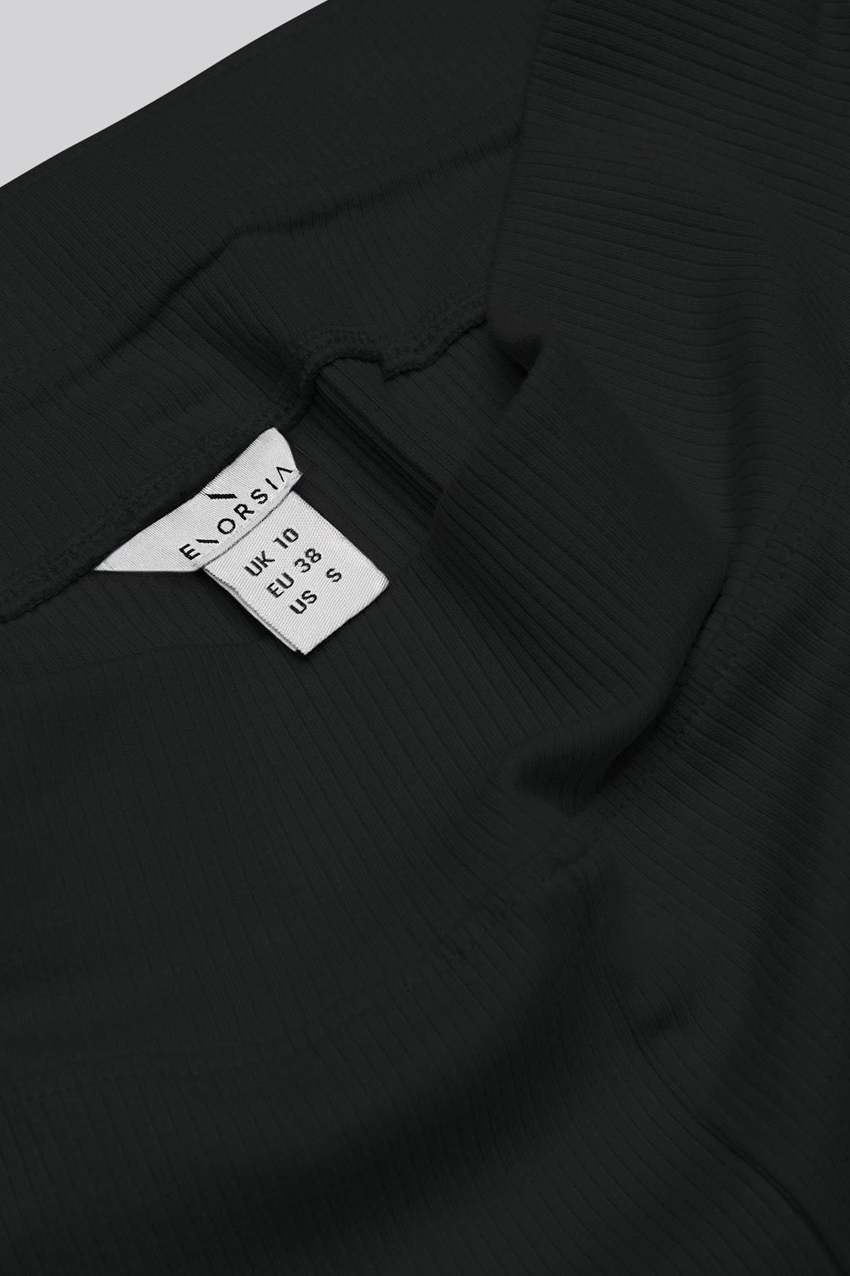 Jersey Ribbed Flared Leggings