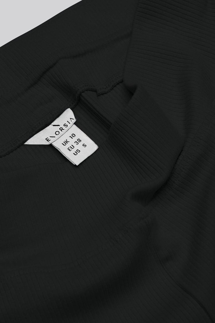 Jersey Ribbed Flared Leggings