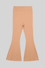 Jersey Ribbed Flared Leggings