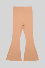 Jersey Ribbed Flared Leggings