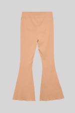 Jersey Ribbed Flared Leggings