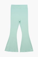 Jersey Ribbed Flared Leggings