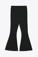 Jersey Ribbed Flared Leggings