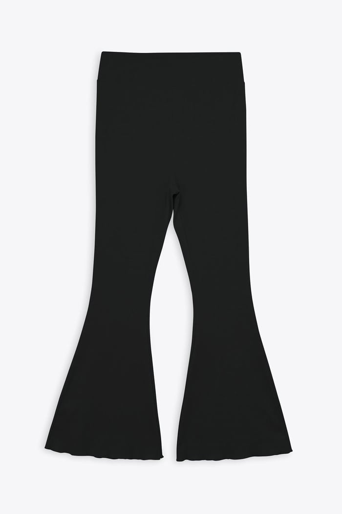 Jersey Ribbed Flared Leggings