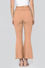 Jersey Ribbed Flared Leggings