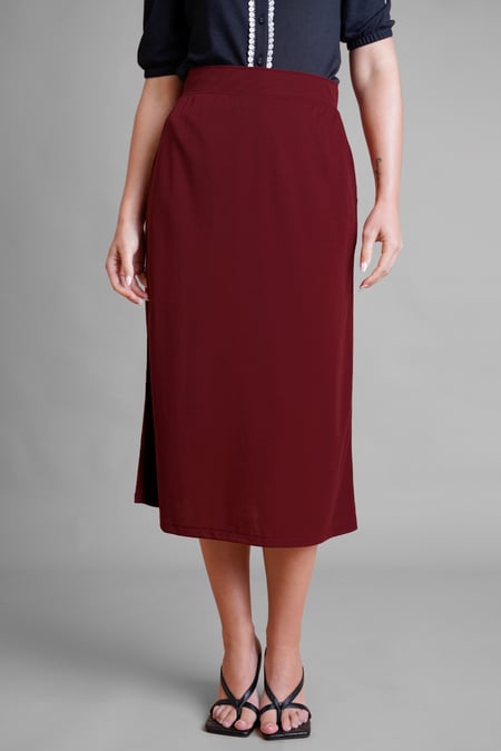 Classic flare Pull-On Jersey Skirt