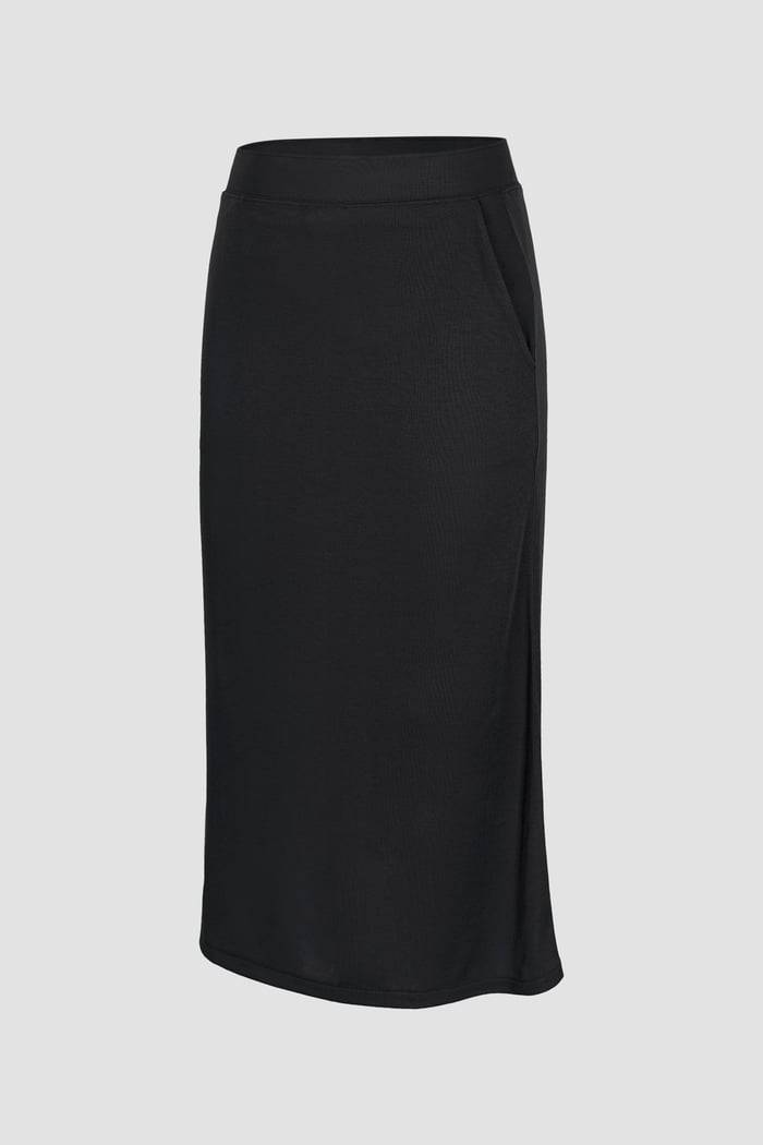 Classic flare Pull-On Jersey Skirt