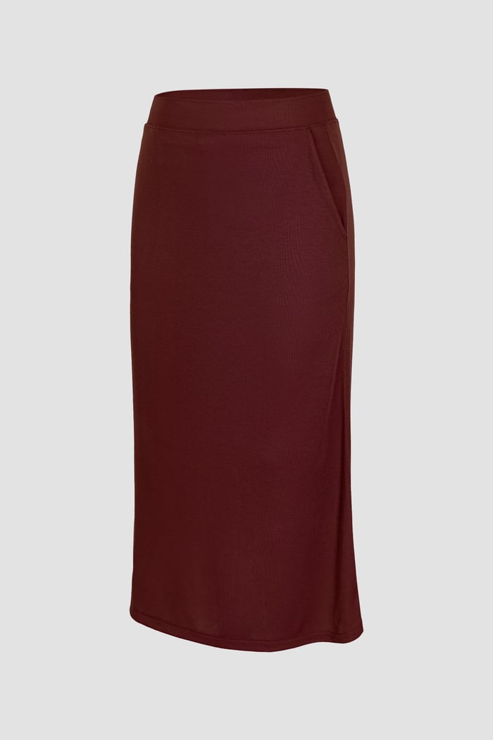 Classic flare Pull-On Jersey Skirt