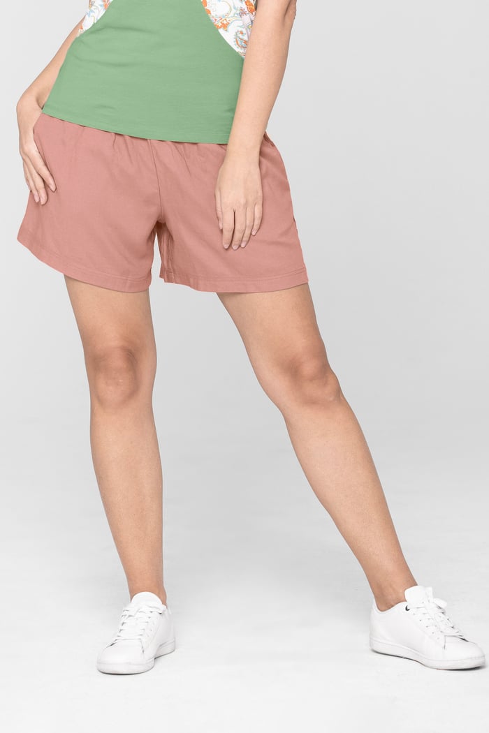 Elasticated Viscose Shorts