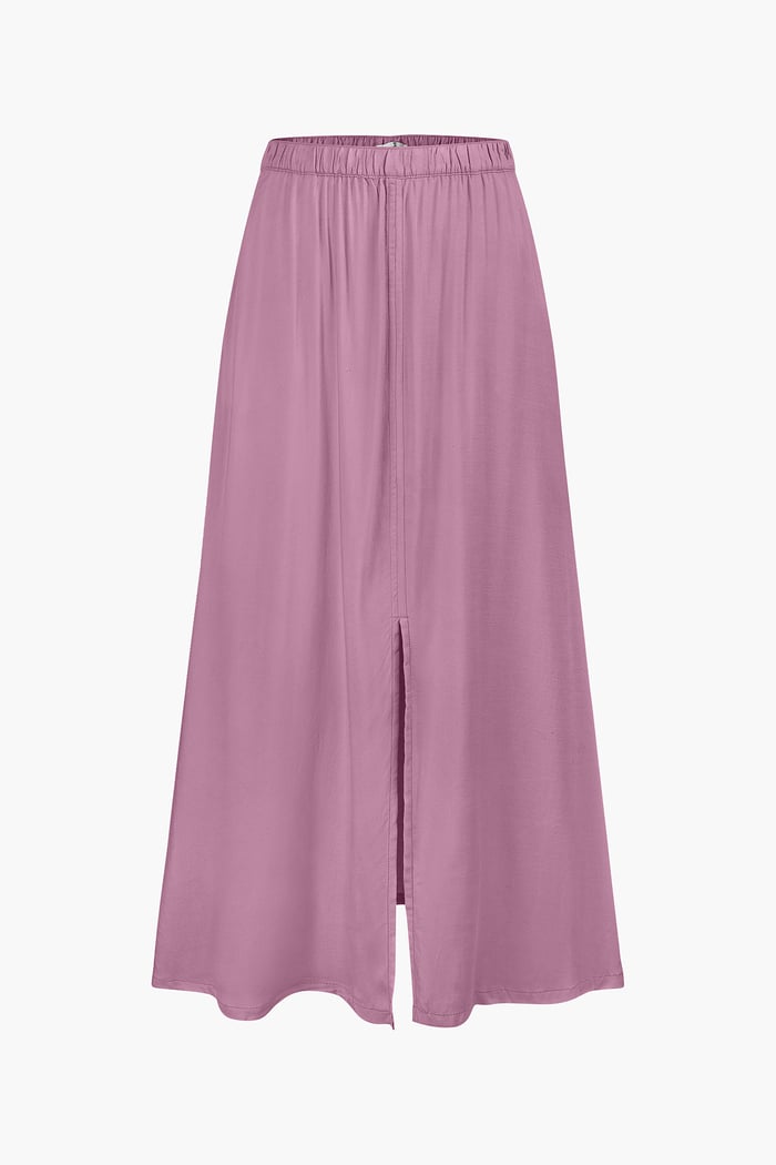 A-Line Maxi Skirt with Front Slit