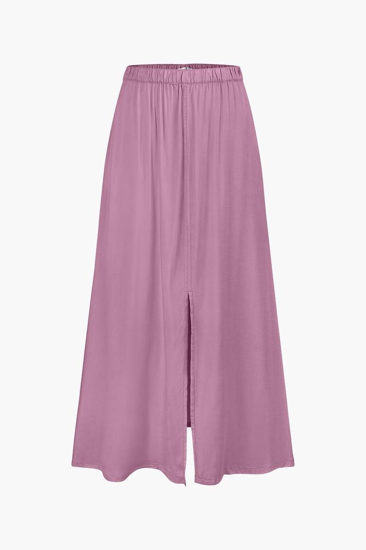 A-Line Maxi Skirt with Front Slit