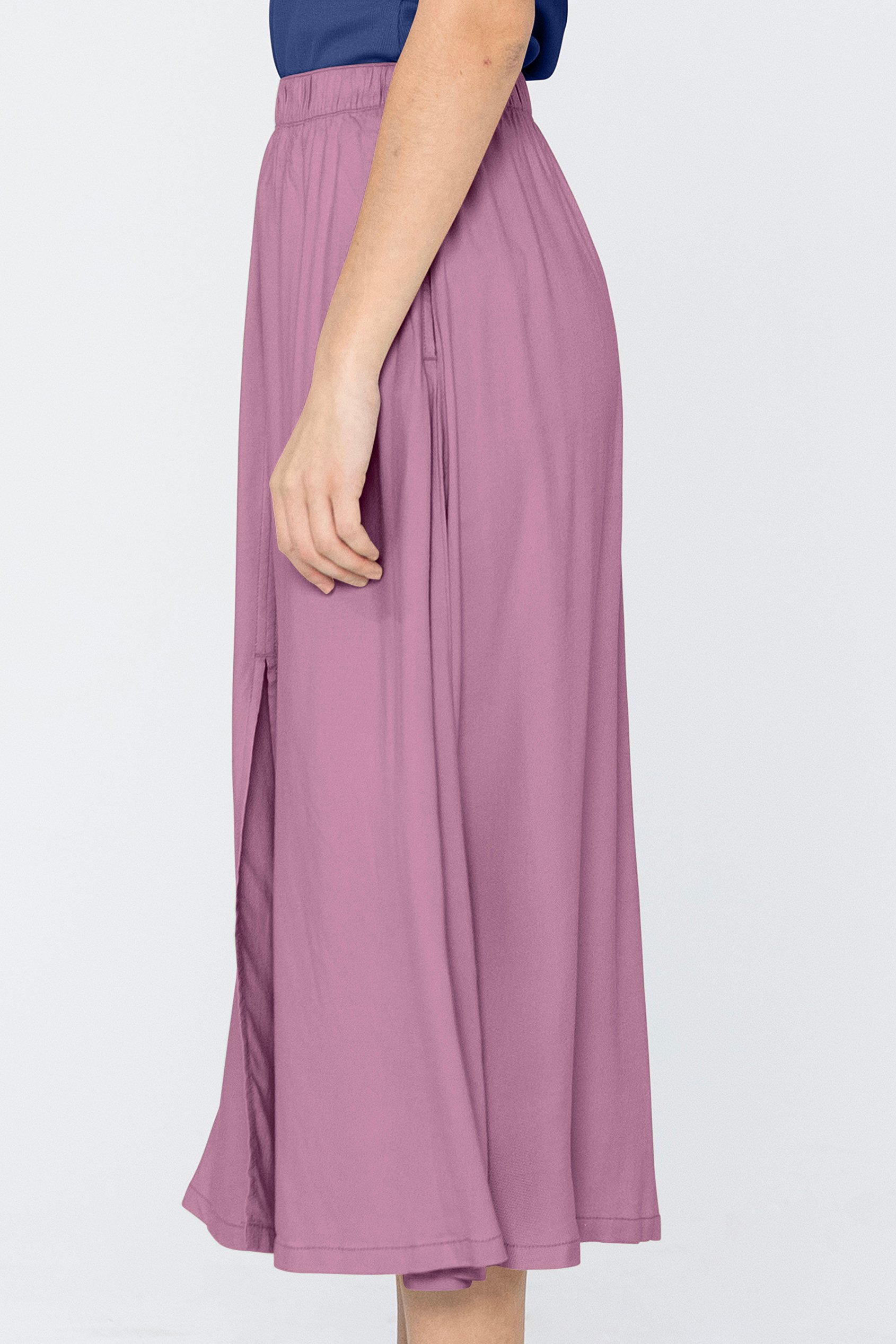 A-Line Maxi Skirt with Front Slit
