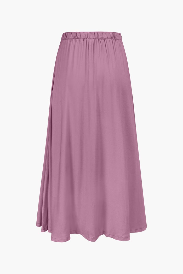 A-Line Maxi Skirt with Front Slit
