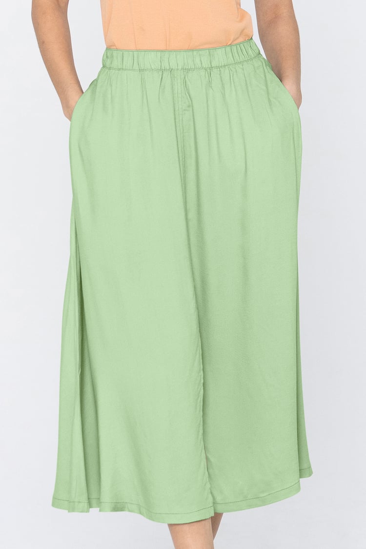 A-Line Maxi Skirt with Front Slit