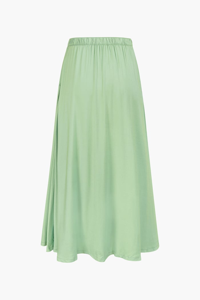 A-Line Maxi Skirt with Front Slit