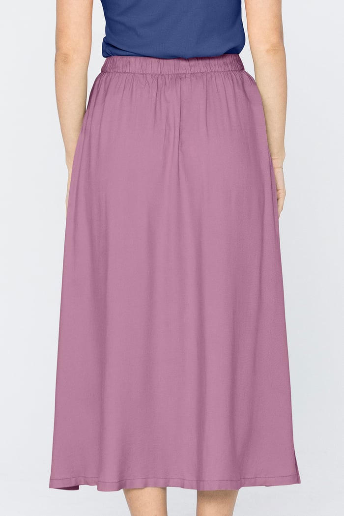 A-Line Maxi Skirt with Front Slit