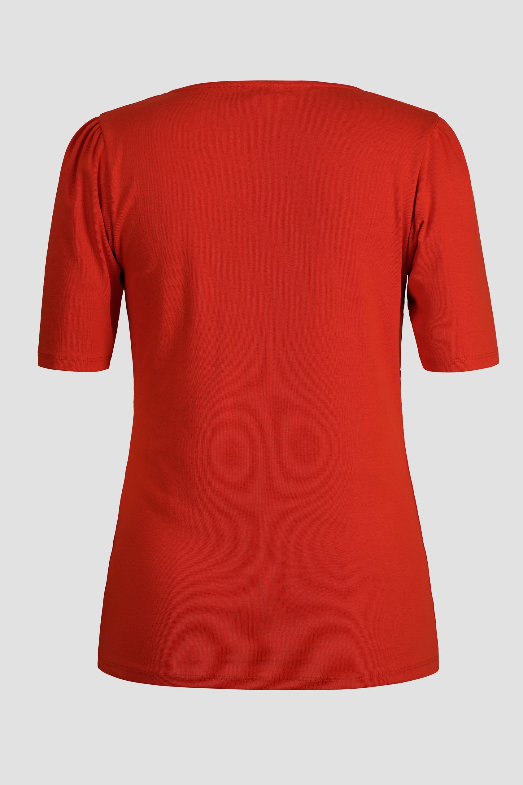 Sweetheart Neckline Zip-Front Jersey Top