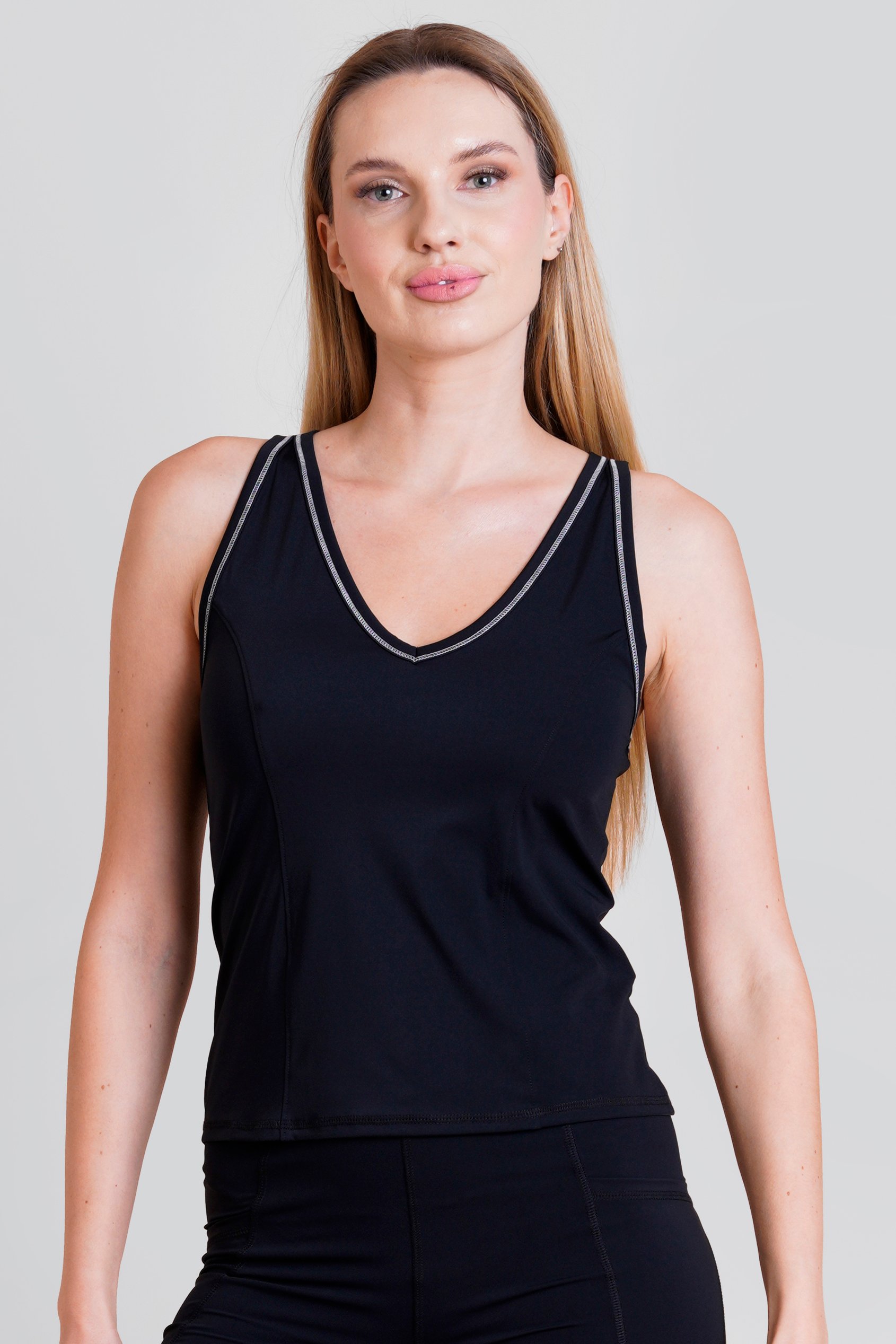 Women's Contrast Stitch  Vest Top