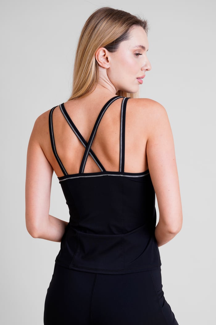 Women's Contrast Stitch  Vest Top